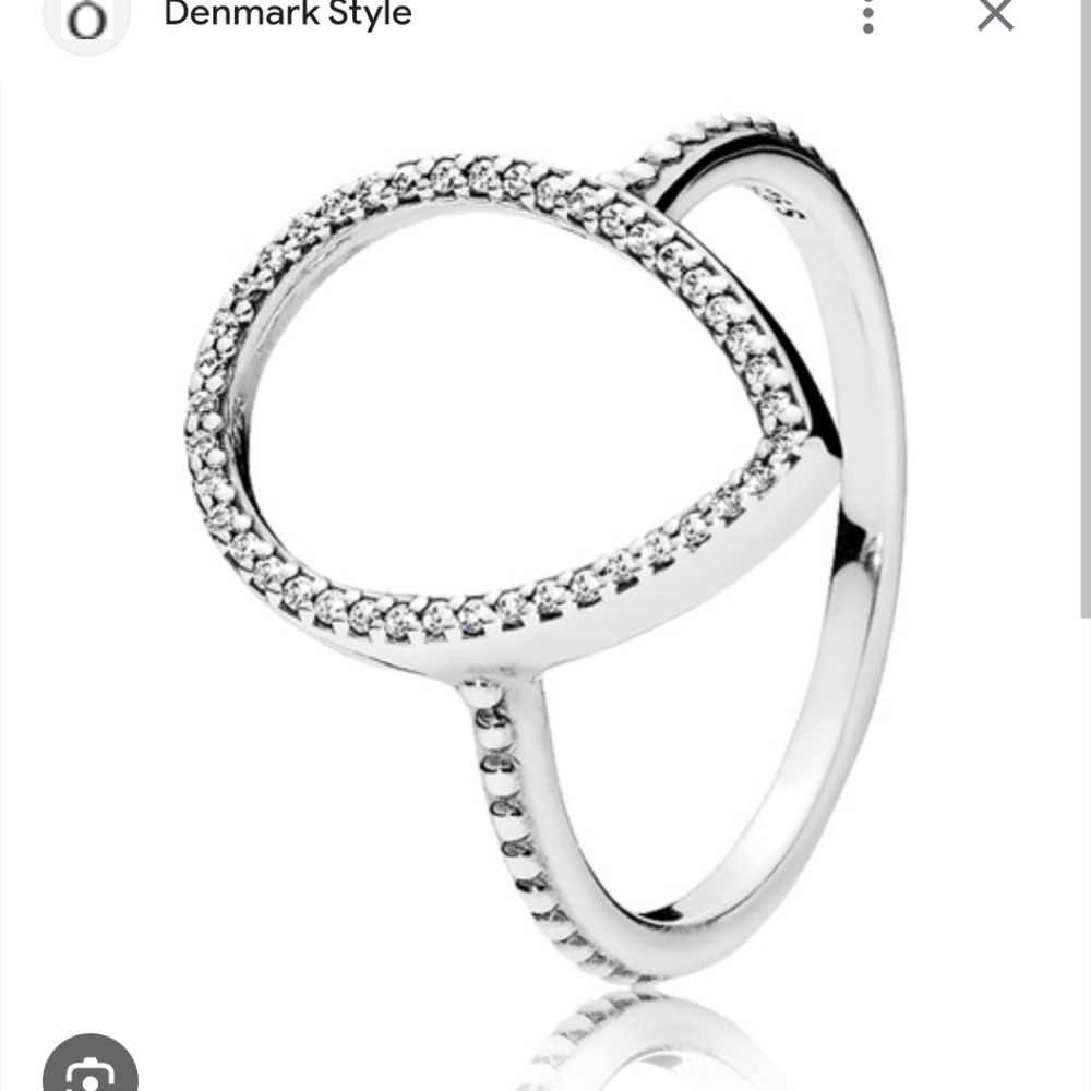 Pandora Silver Teardrop Ring